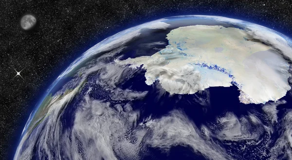 Antarctica op de planeet aarde — Stockfoto