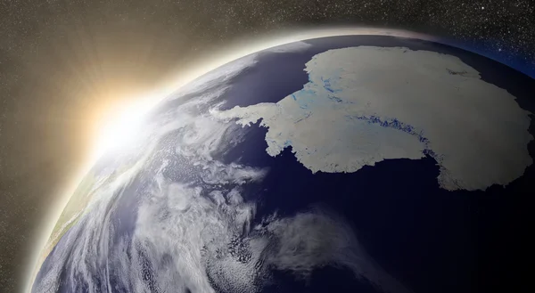 南極上空の太陽 — ストック写真