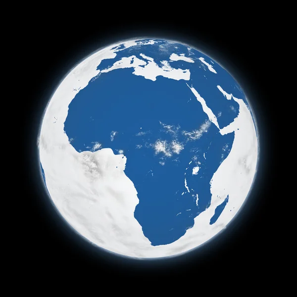 Afrika op planeet Aarde — Stockfoto
