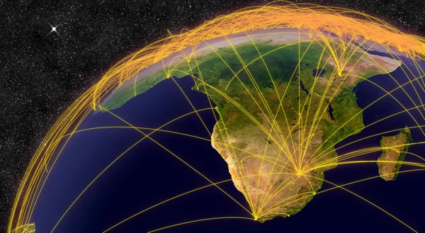 Flugreisen in Südafrika — Stockfoto