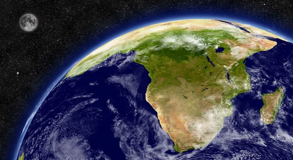 Südafrika auf dem Planeten Erde — Stockfoto