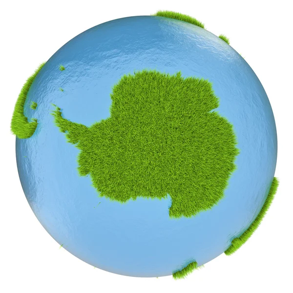 Антарктида на зелена планета — стокове фото