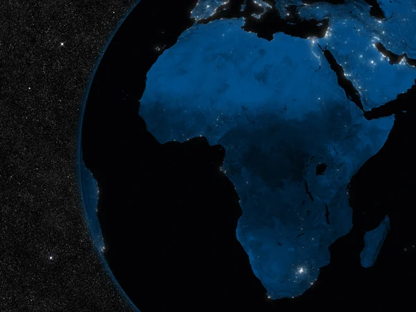 Ночь в Африке — стоковое фото