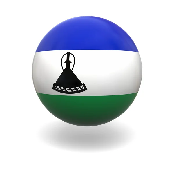 Bandeira do Lesoto — Fotografia de Stock