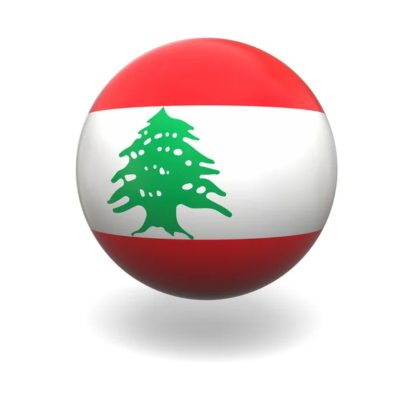 Libanons flagga — Stockfoto