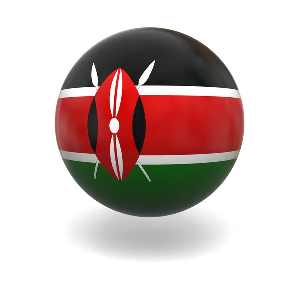 Kenyan flag — Stock Photo, Image