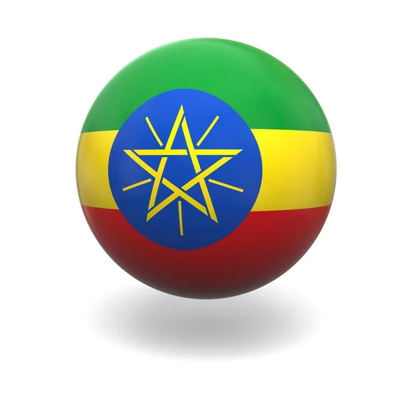 Ethiopian flag — Stock Photo, Image