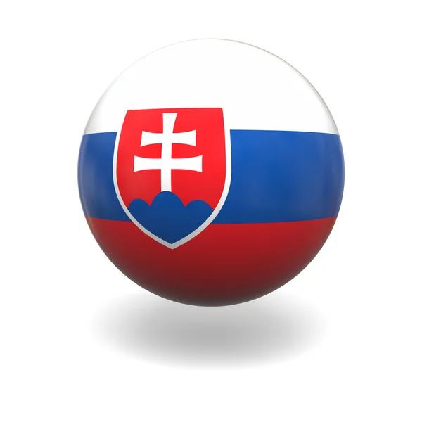 Slovakiska flagga — Stockfoto