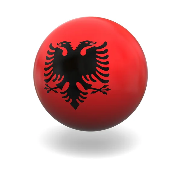 阿尔巴尼亚旗 — 图库照片