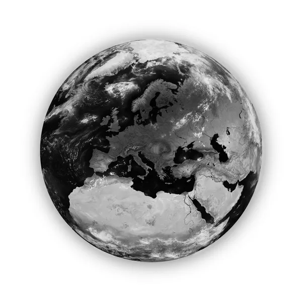 Europa no planeta negro Terra — Fotografia de Stock