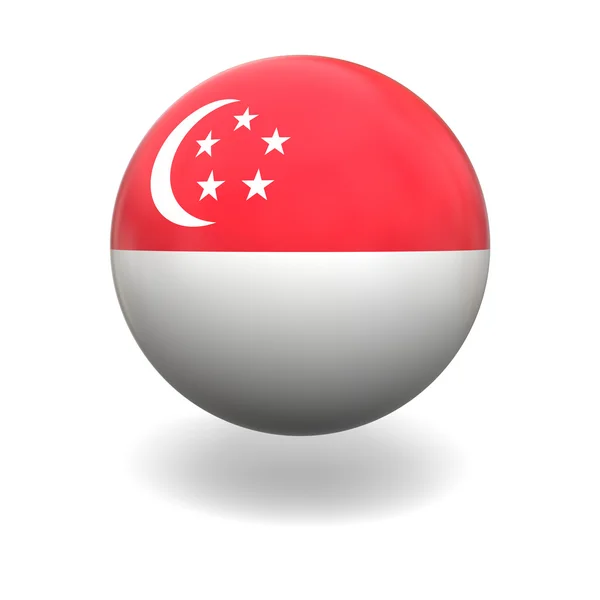 Szingapúr zászló — Stock Fotó