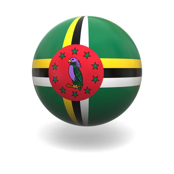 Dominica flag — Stock Photo, Image