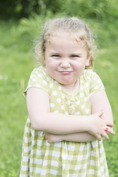 Sulky little girl — Stock Photo, Image