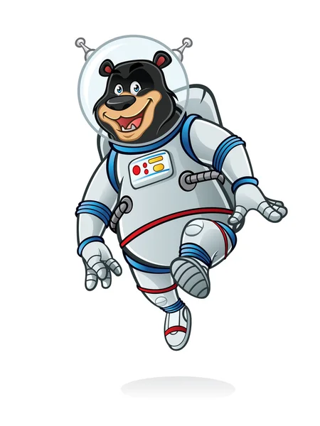 Orso astronauta — Vettoriale Stock