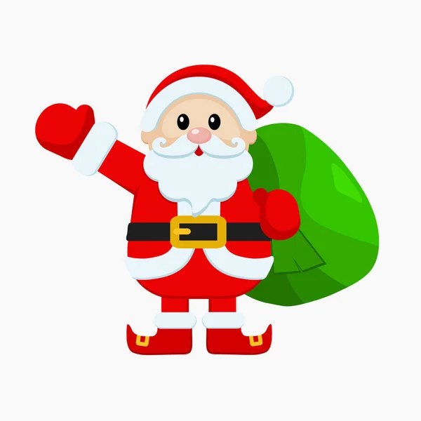Navidad Santa Claus Con Regalos Regalos — Vector de stock