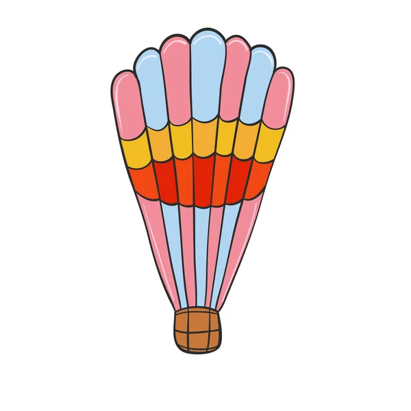 Romantisk Luftballong För Kärlek Kort Design — Stock vektor