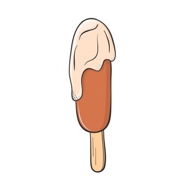 Vanilyalı çikolatalı dondurma.