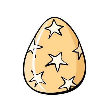bayram kartı tasarımı için çizilmiş Paskalya yumurtası eli