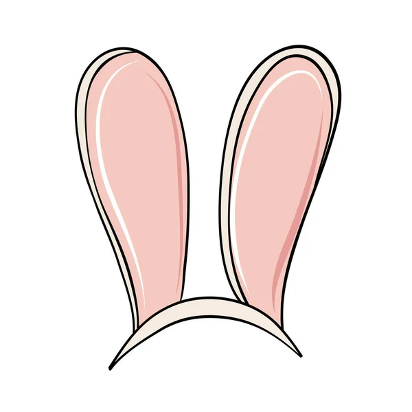 Funny Rabbit Ears Easter Card Design — Stockvektor