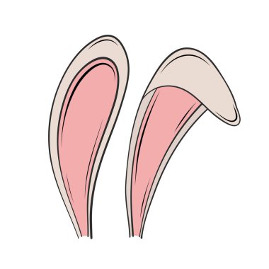 Paskalya maskeli bayramı için tavşan kulaklı komik tavşan.