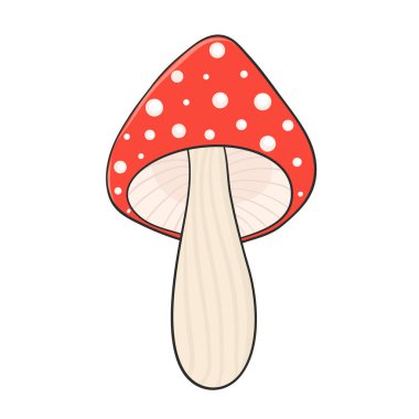 amanita mantar el tasarım için çizilmiş 