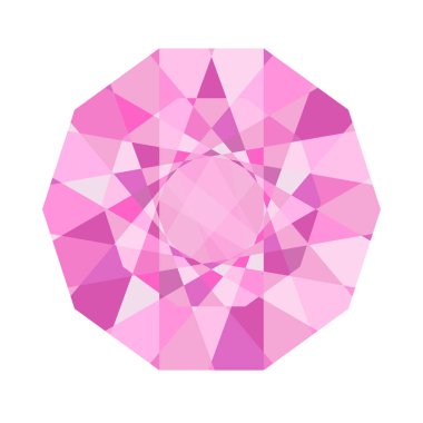 Pembe elmas mücevher taş çıkartması.