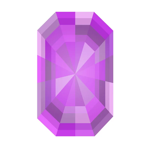 Juwel Saphir Diamant Edelstein Aufkleber — Stockvektor