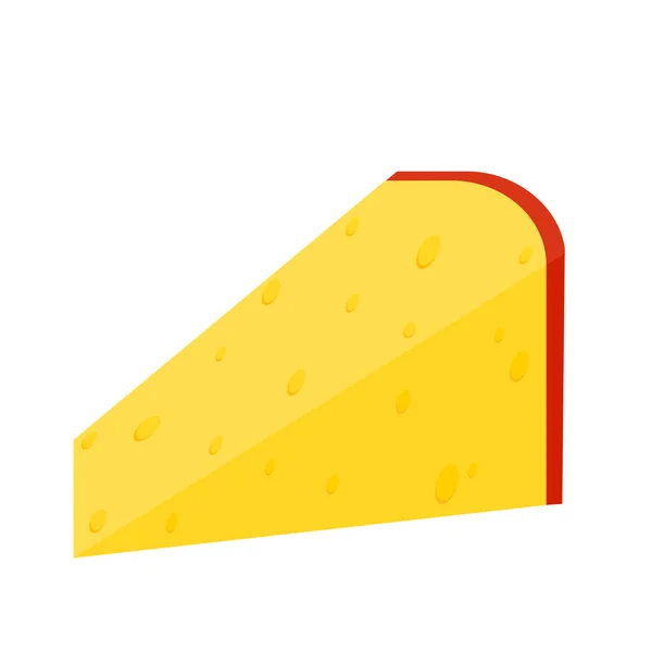 Käsescheibe Für Lebensmitteldesign Stockvektor