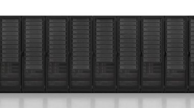 Data Server Infinite seamless, Continuous Sequence Server, 3d illustration