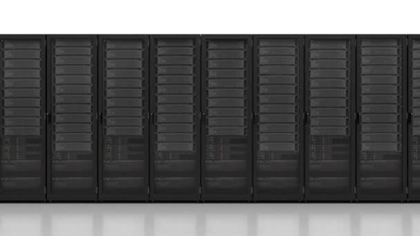 Data Server Oneindige Naadloze Continue Sequence Server Illustratie — Stockvideo