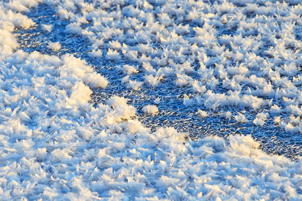 Textuur van sneeuw — Stockfoto