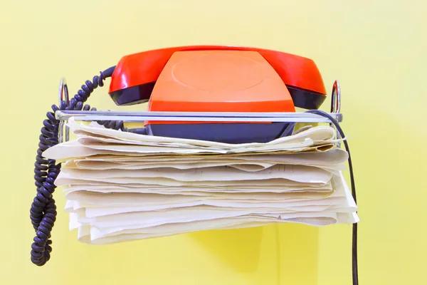 Telefonía y comunicación industrial — Foto de Stock