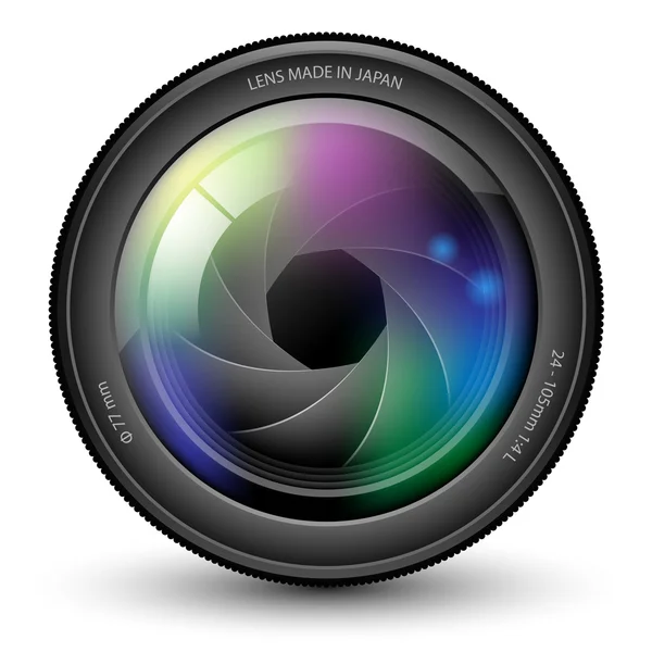 Obiettivo della fotocamera — Vettoriale Stock