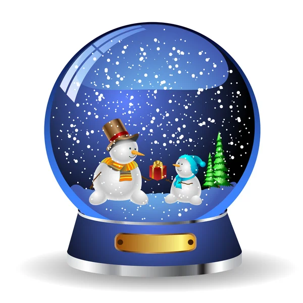 Snowman bals — Stock Vector