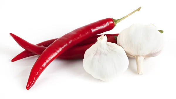 Spaanse peper en knoflook — Stockfoto