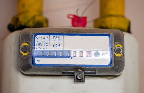 Gas meter — Stock Photo, Image