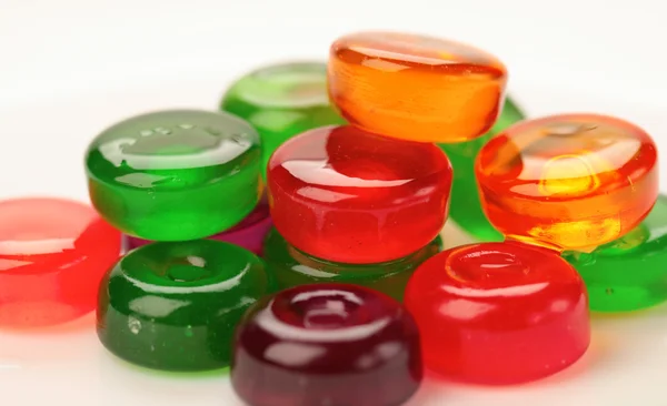 Скло кольорові цукерки — стокове фото