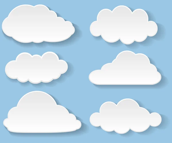 Nubes — Vector de stock