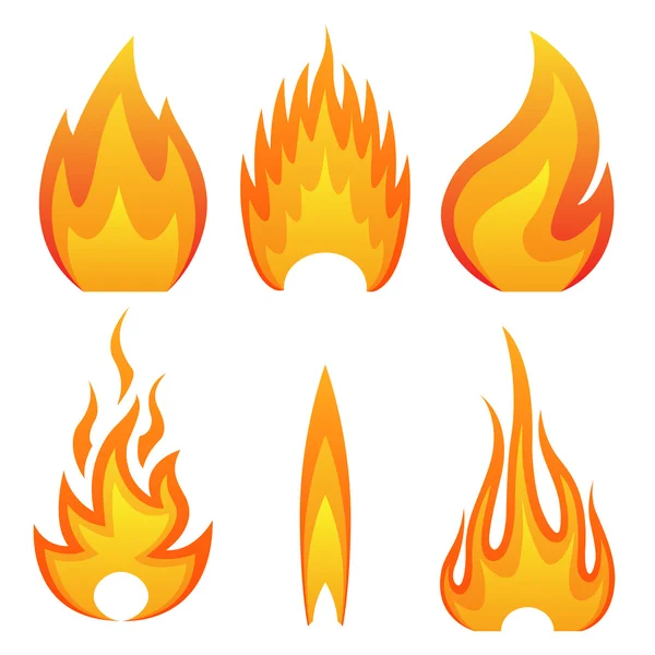 Flame fire — Stock Vector