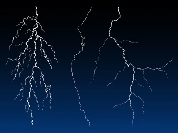 Lightning strike — Stock Vector