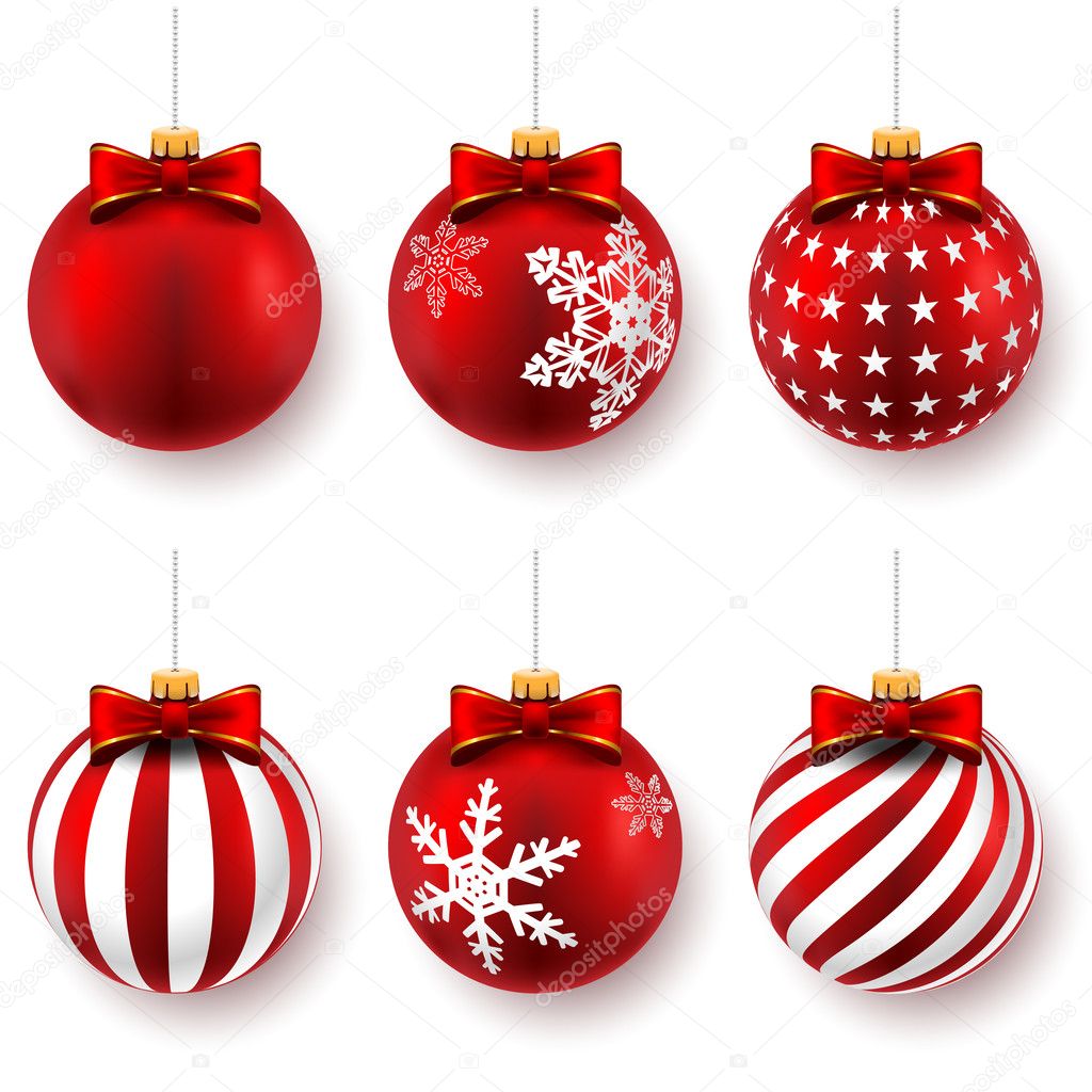 Red christmas balls