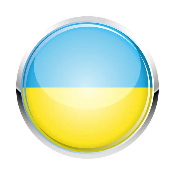 Icona della bandiera ucraina — Vettoriale Stock