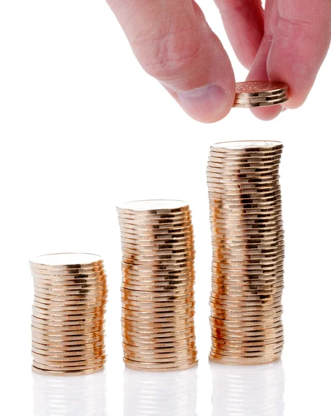 Many gold coins — Stock Photo, Image