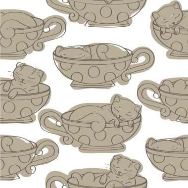 Texture with kittens