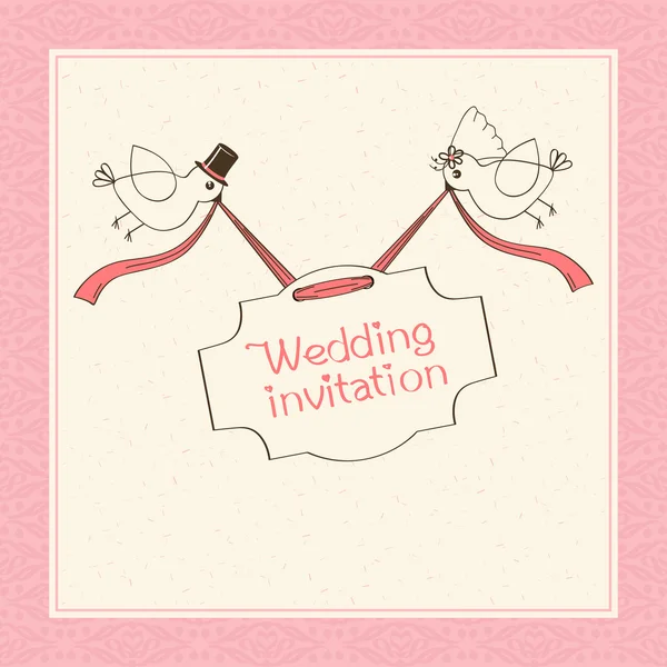 Zaproszenie na ślub Grafika Wektorowa