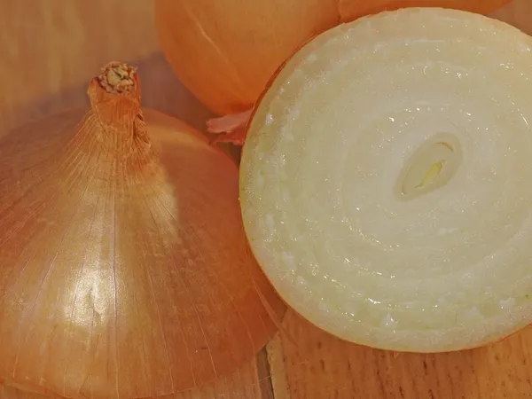 Kawałki cebulę — Zdjęcie stockowe