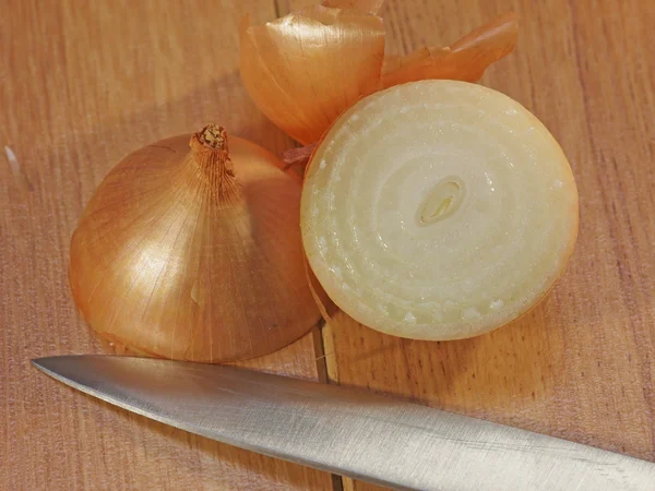 Pedaços de cebola — Fotografia de Stock