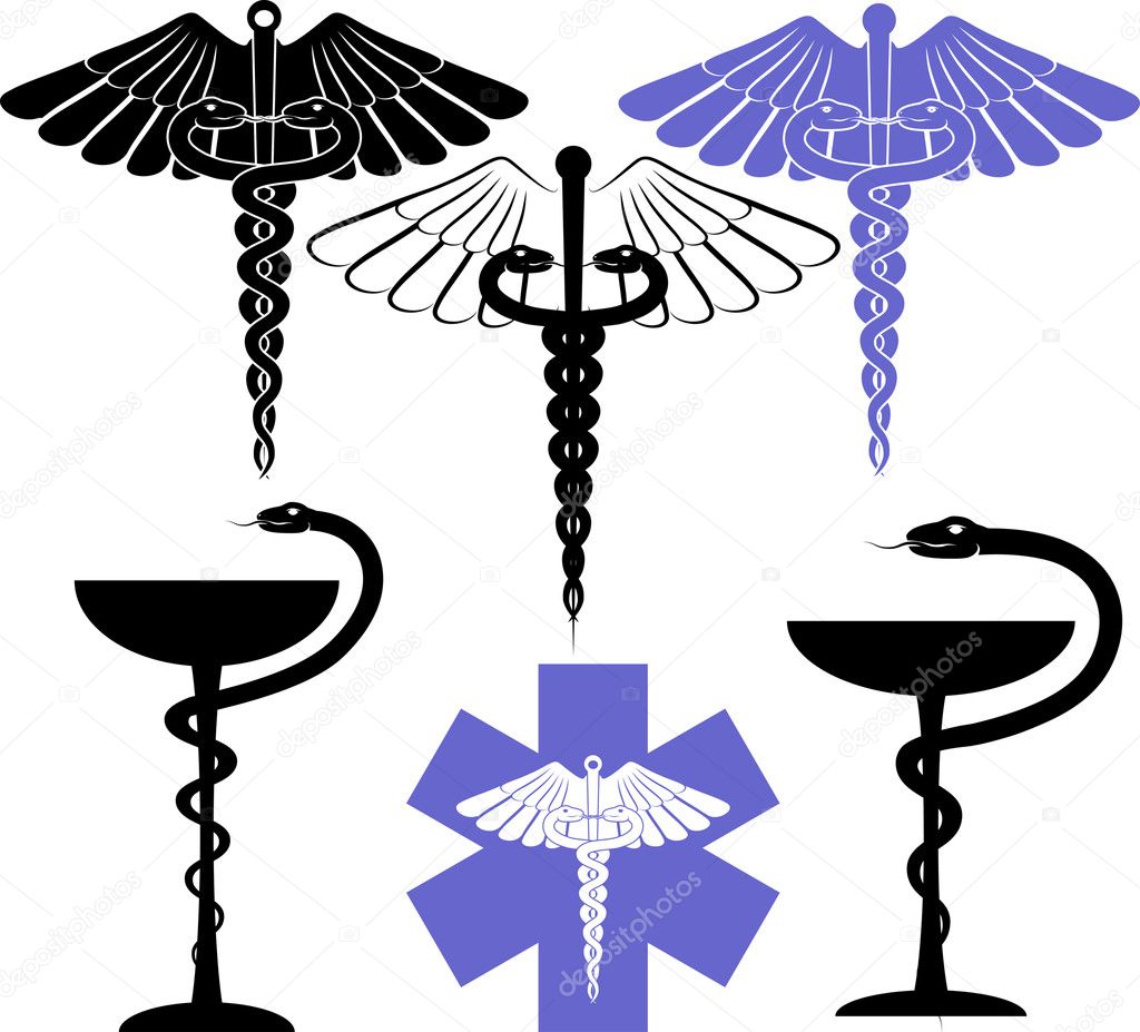 Medical and pharmacological sign - eskulap