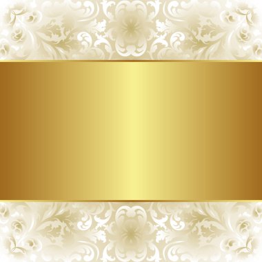 Creamy and gold background clipart