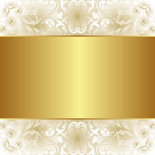 Creamy and gold background